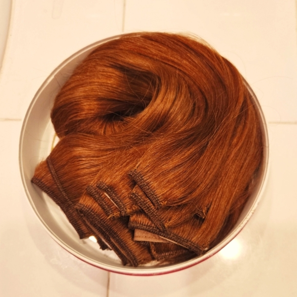 Luxy natural red hair extensions